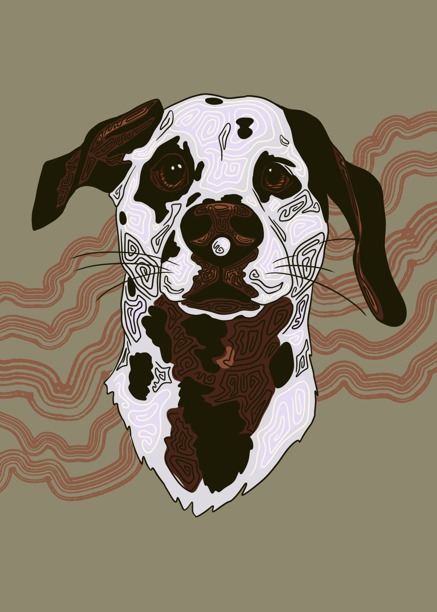 Dalmation Dog Illustration